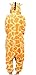 Lath.pin Unisex Costume Animal Cosplay Onesie Adult Pajamas Anime Cartoon Sleepwear (M, Giraffe)
