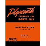 1949 PLYMOUTH P17 P18 Parts Book List Guide by Plymouth