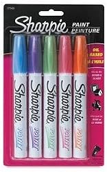 Sharpie Oil-based Medium Point Paint Markers, 5 Fashion Colored Markers (1770459)