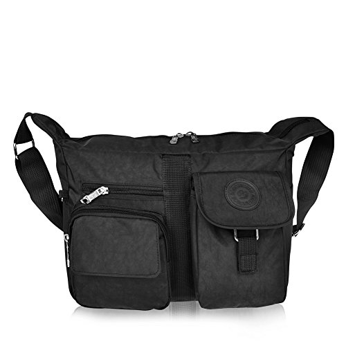 Vbiger Women Casual Multi Pockets Water Resistant Shoulder Bag