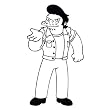 Simpsons - Snake Cutout Decal