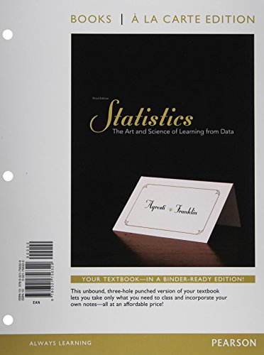 statistics books a la carte edition plus new mystatlab with pearson etext access card package 3rd edition