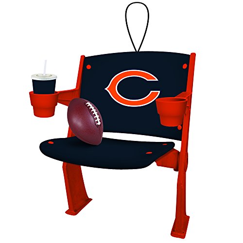 Chicago Bears Official NFL 4 inch x 3 inch Stadium Seat Ornament Chicago Bears Official NFL 4 inch x 3 inch Stadium Seat Ornament
