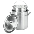 Bayou Classic 4042 42-Quart Aluminum Stockpot with Steam/Boil Basket