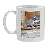 Photo Mug of JD-20761 CAT. walking out of back door from Ardea