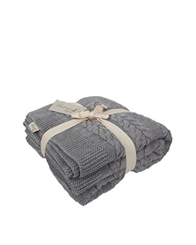 Bottega Tessile Plaid Grigio 130 x 170 cm