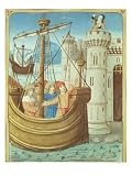 The Departure of Aeneas and Dido's Death, from The Aeneid by Virgil with a Commentary by Servius Art Giclee Poster Print by French School, 18x24