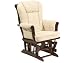 Kitchen & Housewares : Stork Craft Sleigh Gilder Chair In Cherry With Beige Cushion