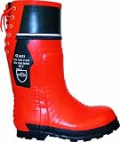 Schnittschutz-Gummistiefel 657-0-500-43 Stiefel, Schnittschutzklasse 3 (=28m/s), CE 0321, S4, EN ISO 20345, Gr&ouml;&szlig;e:  43