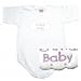 BABY BODYSUIT WHITE EMBROIDERY " PINK CLOUD INDIAN " INDIA 9 - 12 Months