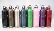 Oggi Eco Friendly 25oz Stainless Steel Reusable Bottle with Loop Top & Carbiner Clip