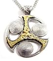Ancient Triskilian Celtic Isle of Man Symbol Nordic Pendant Necklace