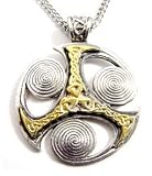 Ancient Triskilian Celtic Isle of Man Symbol Nordic Pendant Necklace
