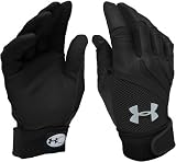 Under Armour 0105 The Yard II Batting Gloves - Black/Black