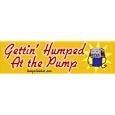 Getting humped at the pump - Refrigerator Magnets 7x2 in