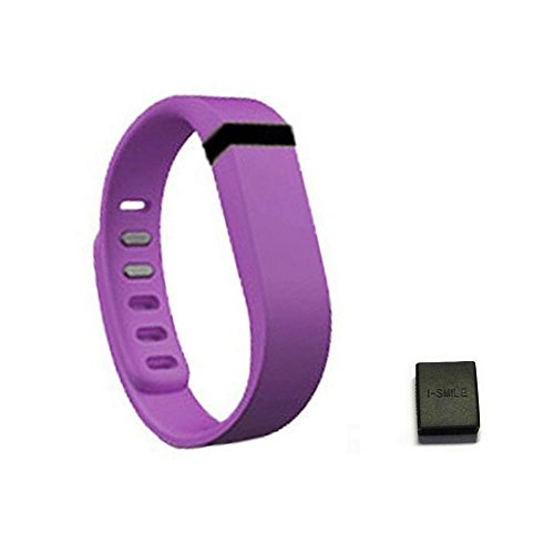 i-smile® 1pc Large Replacement Bands with Clasps for Fitbit Flex Only /No Tracker/ Wireless Activity Bracelet Sport Wristband Fit Bit Flex Bracelet Sport Arm Band Armband (Violet)