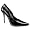 Black Leather. 4 1/2'' Heel