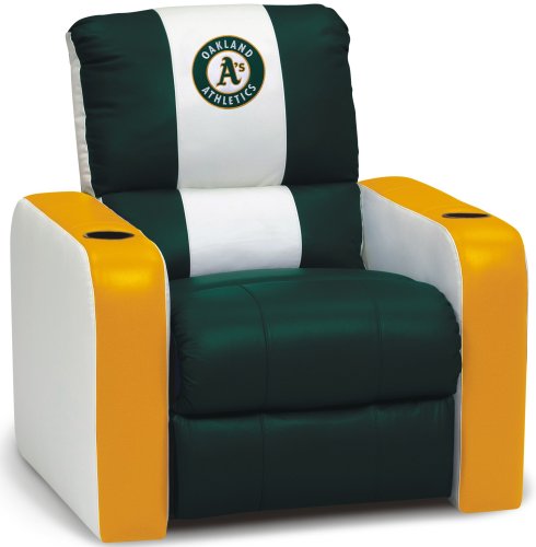 DreamSeat Oakland Athletics MLB Leather Recliner