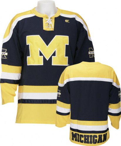 Michigan Wolverines Face Off Hockey Jersey