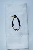 Kitchen Bath Home Hand Towel Embroidered Penguin NEW