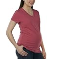Liz Lange&reg; Short Sleeve V-neck Core Tee - Mauvewood