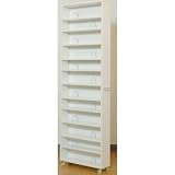 JKプラン すきま収納庫 1cmピッチすき間収納庫 ホワイト奥行59.5cm yh-101