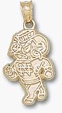 North Carolina Tar Heels NC Standing Ram Pendant - 14KT Gold Jewelry