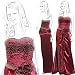 Burgundy Strapless Formal / Prom Dress Size: 7-8