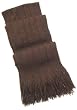 Handmade Winter Alpaca Scarf - Cable Design in Espresso