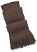 Handmade Winter Alpaca Scarf - Cable Design in Espresso