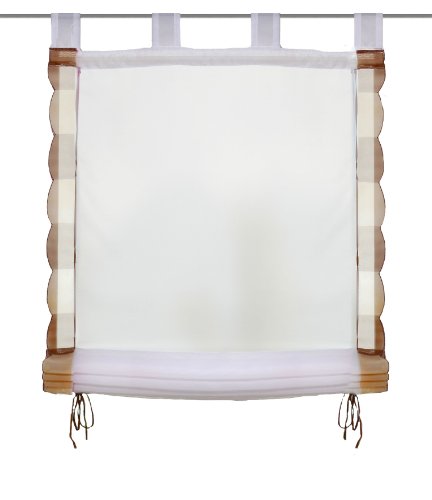 Home fashion 79168-840 B&auml;ndchenrollo / Voile / 145 x 60 cm Preisvergleich