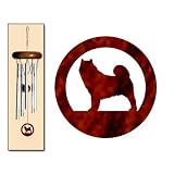 Alaskan Malamute Wind Chimes X-SMALL Silver