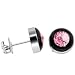 9mm Bezel October Birthstone Stud Earrings