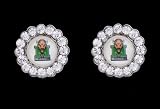 Circle Pendant Earrings Marshall University Thundering Herd