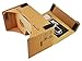 Google Cardboard kit, 45mm Focal Length Virtual Reality Headset - With Free NFC Tag & Headstrap (Brown)