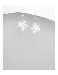 Leaf Earrings In 92.5 Sterling Silver