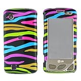 BLACK WITH BLUE PINK GREEN MUTLI COLOR ZEBRA SNAP ON HARD SKIN FACEPLATE PH ....