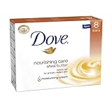 Dove Nourishing Care Shea Butter Beauty Bar, 8 Count, 4.25 Oz Bars