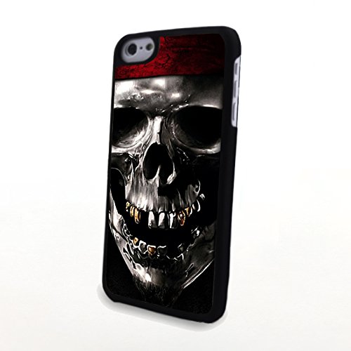 Generic Phone Accessories Matte Hard Plastic Phone Cases Skull Pirate fit for Iphone 5C