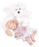 LAILA 14 Porcelain Toddler w/Bear Doll By Golden Keepsakes