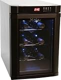 Haier 6-Bottle Wine Cellar (Black Cabinet and Black Frame)