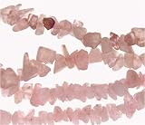36 inch Endless Chip Necklace (approx. 8mm) - Rose Quartz