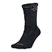 Nike Mens KD Hyper Elite Crew Basketball Socks (8-12 D(M) US, Black)
