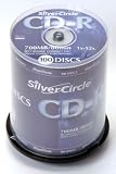 Spindle de 100 CD-R SilverCircle (700MB, 52X)