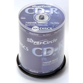 Spindle de 100 CD-R SilverCircle (700MB, 52X)