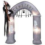 9 Ft. - Gemmy Halloween Airblown Inflatable - Cemetery Archway Gate