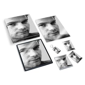 EWAN McGREGOR - Original Art Gift Set #js002 (Includes - A4 Canvas - A4 Print - Coaster - Fridge Magnet - Keyring - Mouse Mat - Sketch Card)