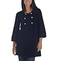 Juniors' Mossimo Supply Co. Double Breasted Long Car Coat - Ebony