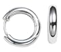 Zina Sterling Silver Snap Hoop Earrings