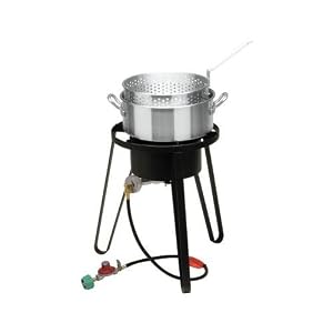 Bayou Classic B135 Outdoor Fish Cooker - 21 Inch Tall Frame with 10 PSI Regulator by Fish Cookers